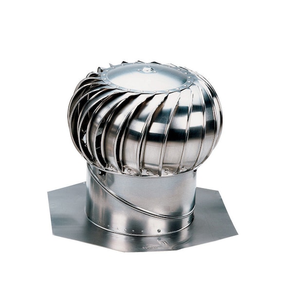 Air Vent 17.8 in. H X 20 in. W X 20 in. L X 12 in. D Mill Aluminum Brace Turbine